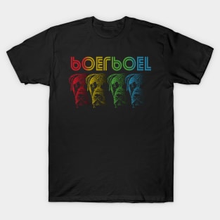 Cool Retro Groovy Boerboel Dog T-Shirt